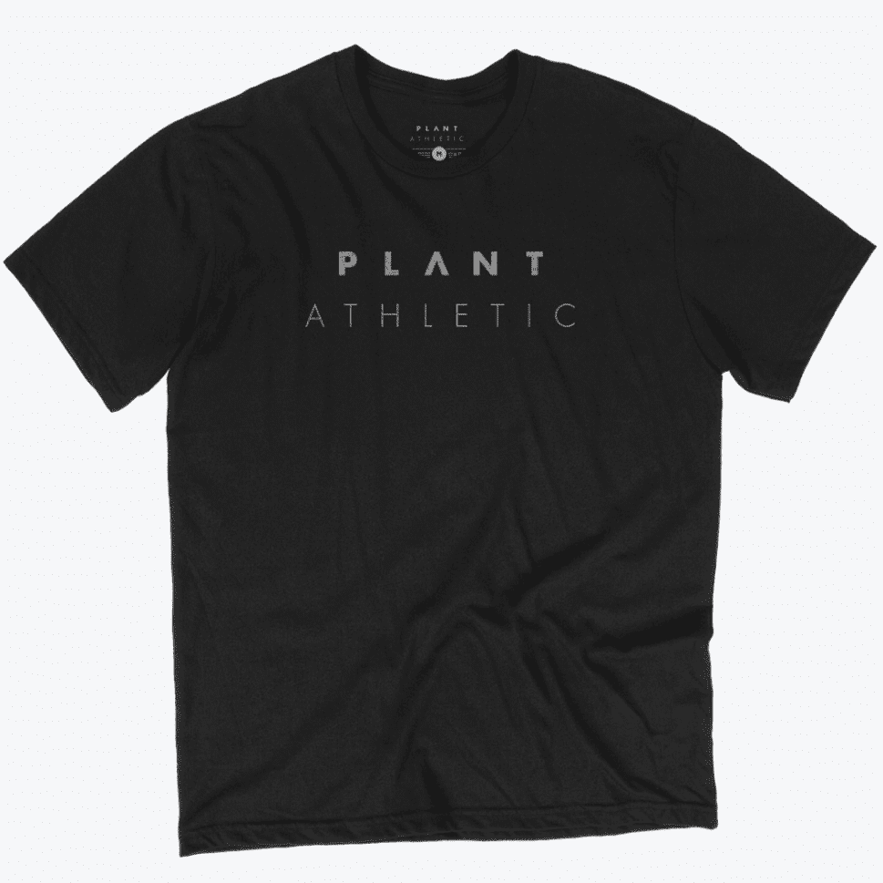 Plant Athletic T-Shirt / Black