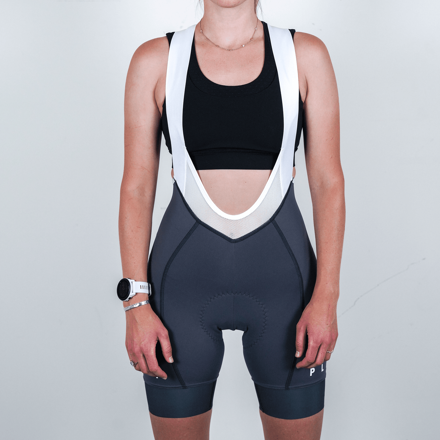 Women's Pro Bib Shorts / Gray "PLANT"