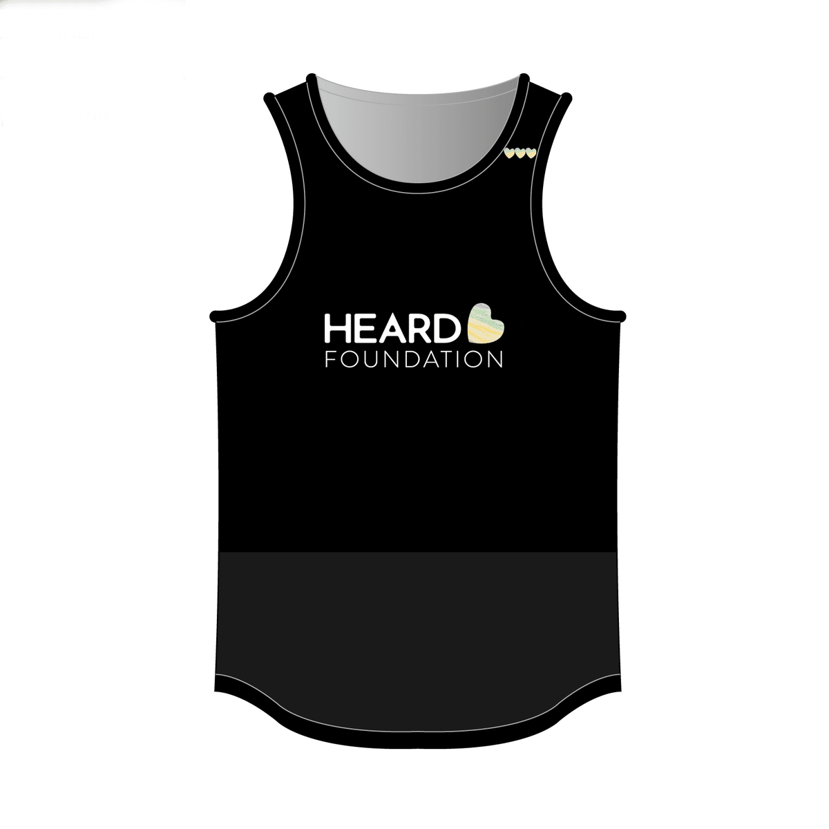 Heard Foundation: Run Singlet (Black)