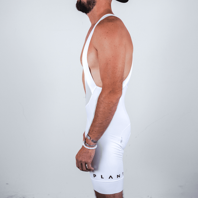 Men's Pro Bib Shorts / White "PLANT"