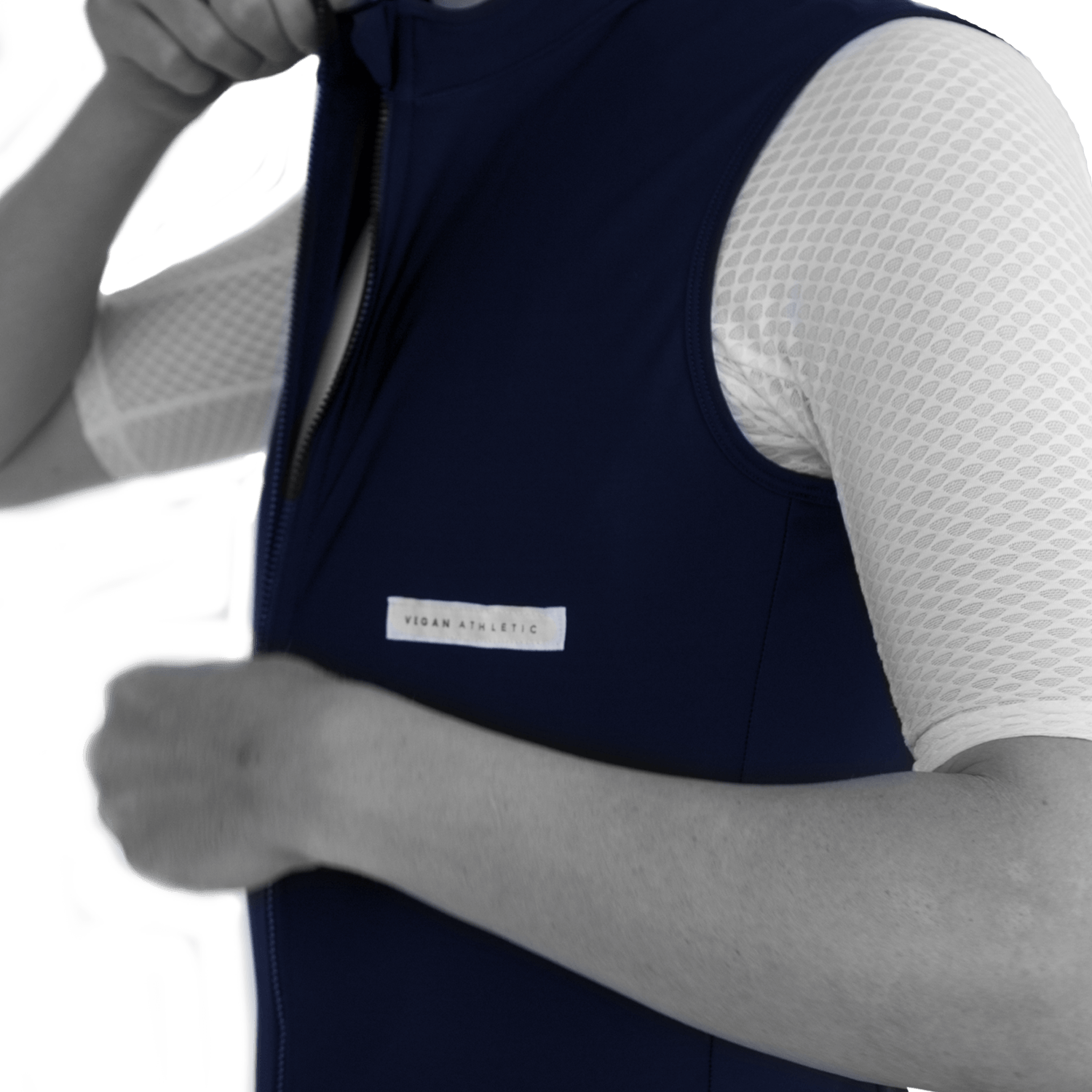 Cycling Tech-Fleece Vest (Navy)