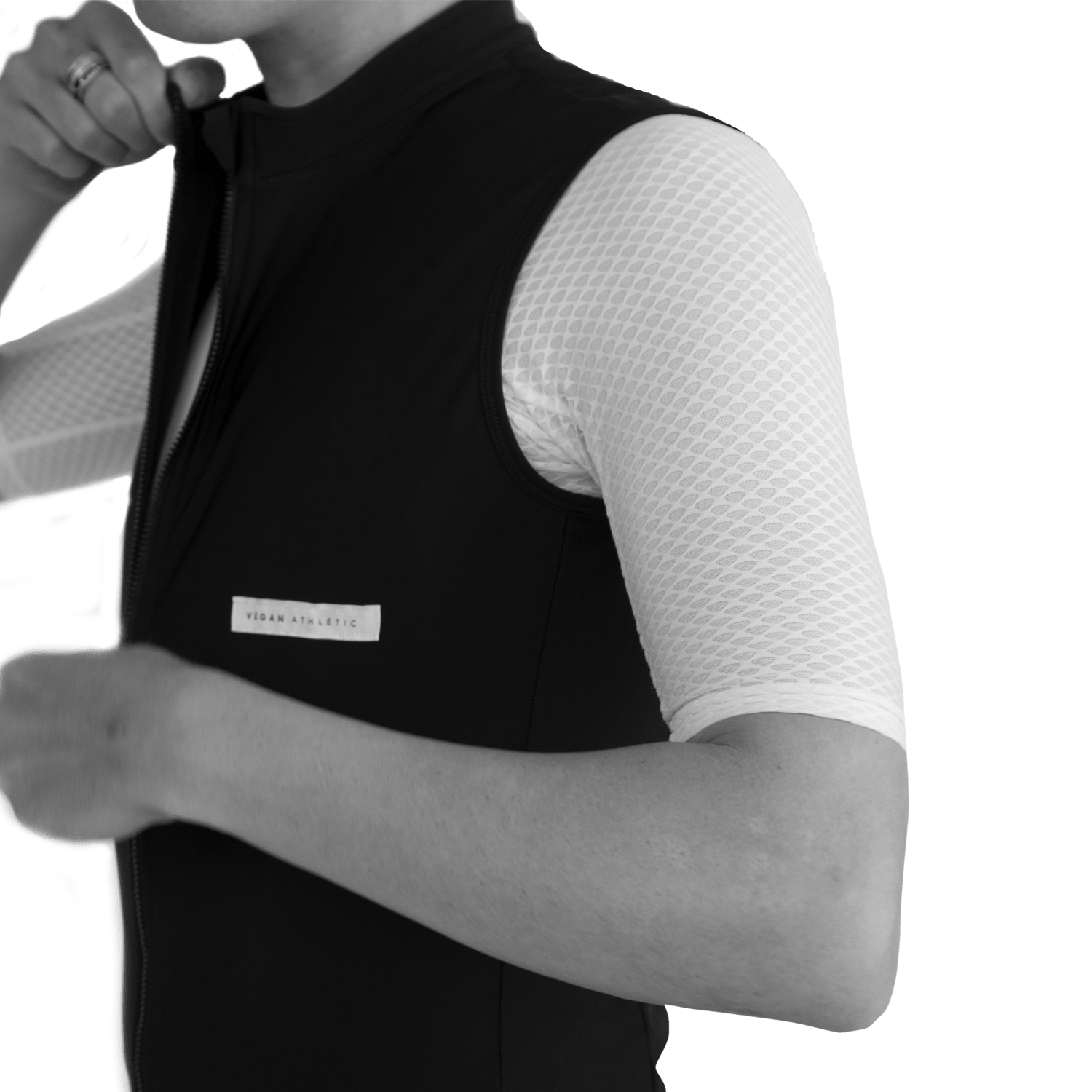 Cycling Tech-Fleece Vest (Black)