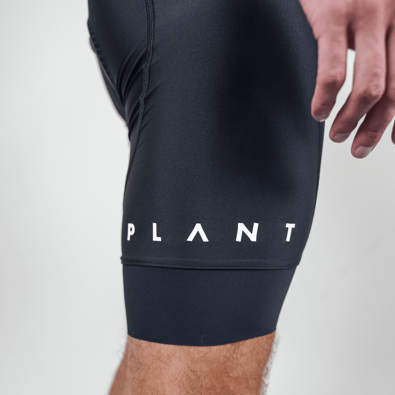 Men's Pro Bib Shorts / Black "PLANT" (NEW)