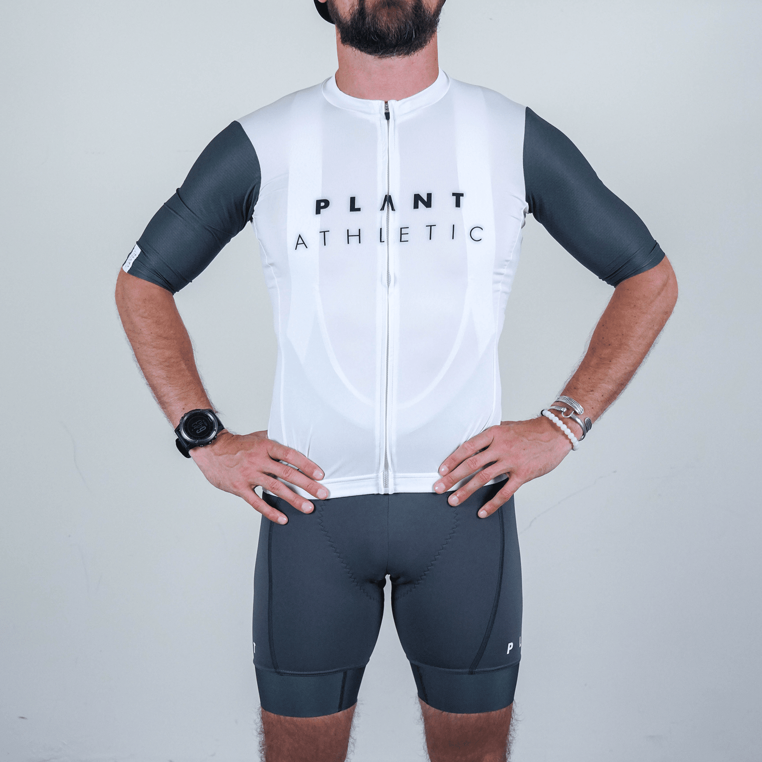 Men's Pro Bib Shorts / Gray "PLANT"