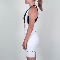 Women's Pro Bib Shorts / White "PLANT"