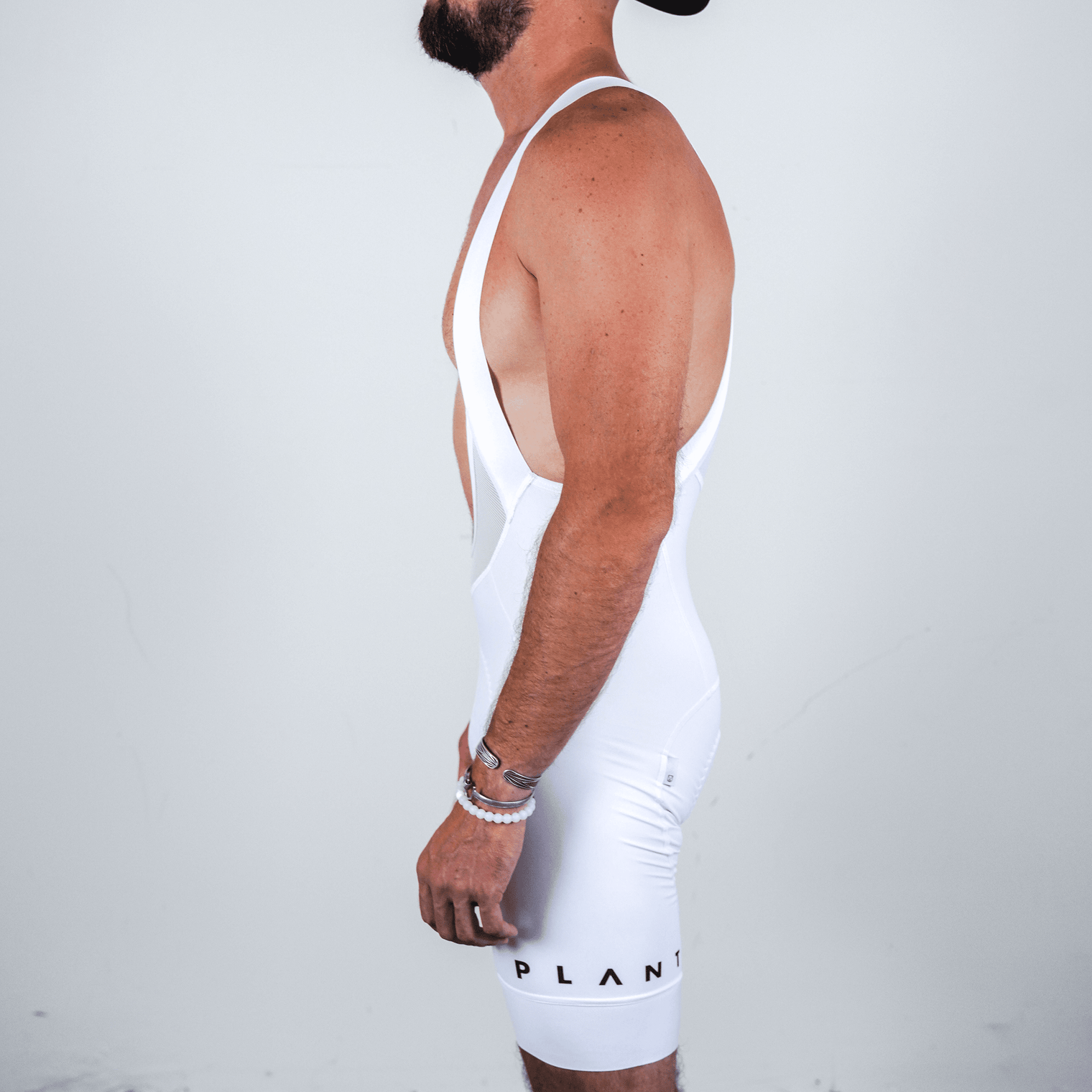 Men's Pro Bib Shorts / White "PLANT"